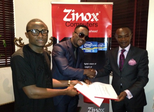 Iyanya Grabs Zinox Computer 350k dollars,becomes brand Ambassador