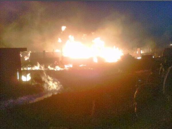 YEM-KEM FACTORY BURNS TO ASHES