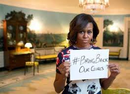 Barrack and i see our daughters in Kidnapped Girls Michelle OBAMA