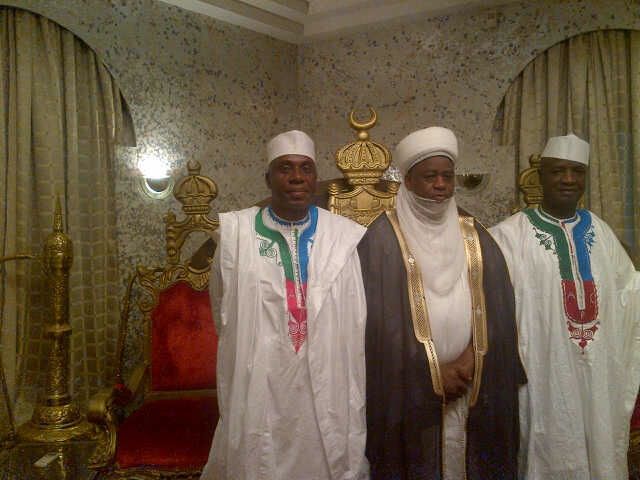 Pix of the day!Governor Amaechi in sokoto to commission project,Visits Sultan