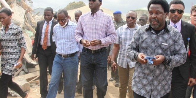 Synagogue collapsed building latest!Fashola tells pastor joshua men to leave site