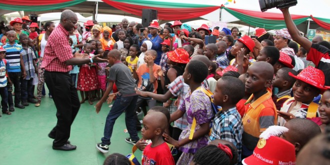 Tell your Daddy and Mum to Vote for Ambode,Fashola tells kids at xmas party