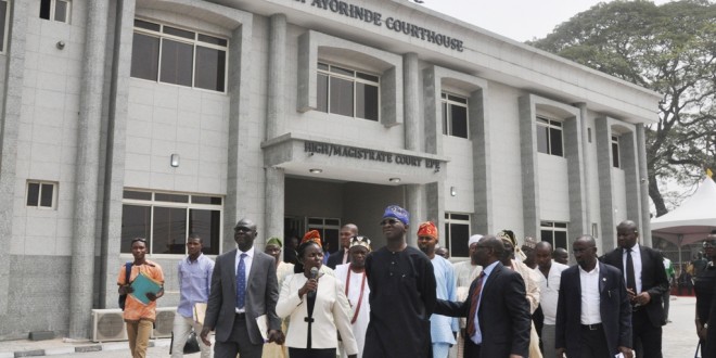 PICTURES: GOV. FASHOLA COMMISSIONS LIGALI AYORINDE HIGH/MAGISTRATE COURT HOUSE IN EPE