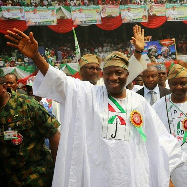 What President Goodluck said at the declaration in Lagos