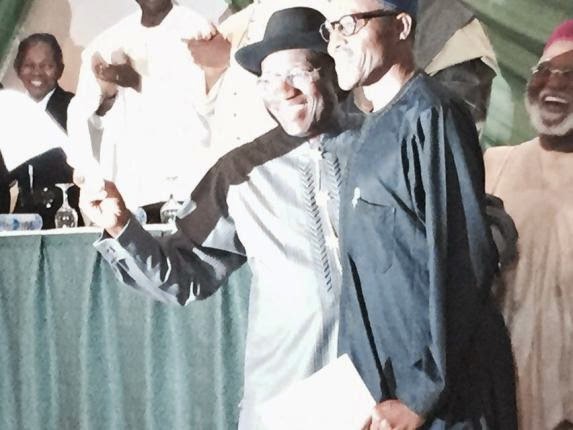 Pics!Goodluck and Buhari sign Peace Accord