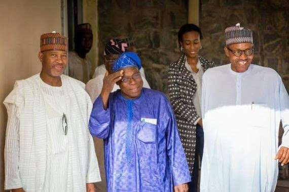 Obasanjo Locked in a Meeting with Buhari in Abuja Again