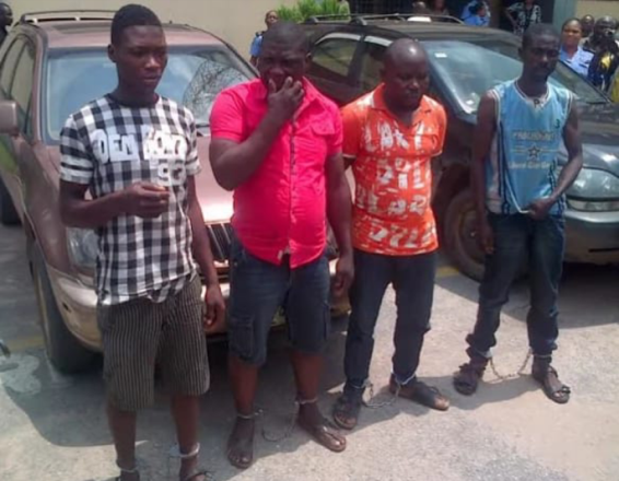 PICTURES! FACES OF ARRESTED IKORODU BANKS ROBBERS