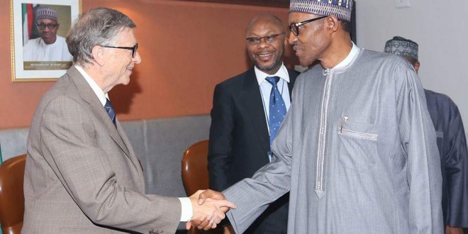 Pics!President Buhari meets Bill Gates in new York