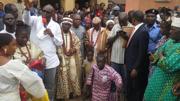 Fayose Donates Motorbike & N500,000 to Crippled Cobbler