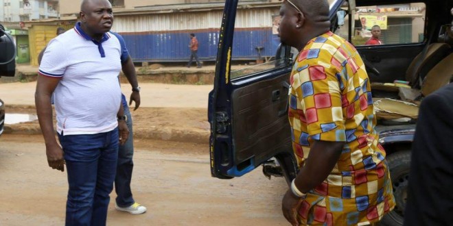 Action Gov!Pic shows Gov Ambode arrests unruly Driver in Ejigbo dunday