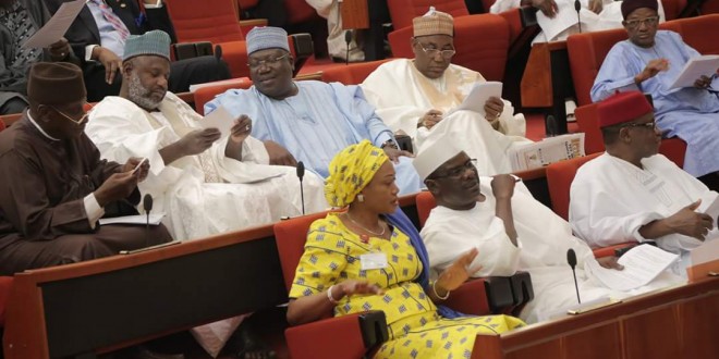 See pics of how Sen Remi Tinubu took the seat of Sen Ekeremadu