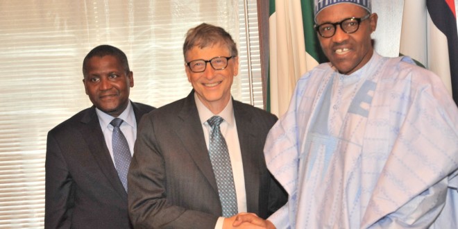 Pixs!Aliko Dangote meets Bill Gates