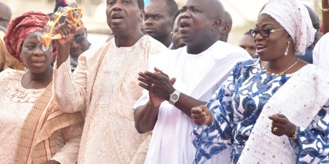 Pastor Adeboye at Lagos annual thanksgiving service