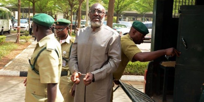 pix!Olisa Metuh taken to court in handcuff