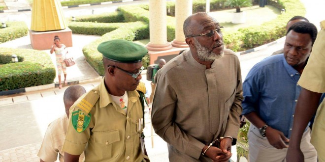 PDP condemns Olisa Metuh being handkuffed to court