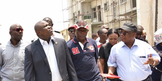 Ambode visits Lekki gardens,says Defective buildings to be demolished