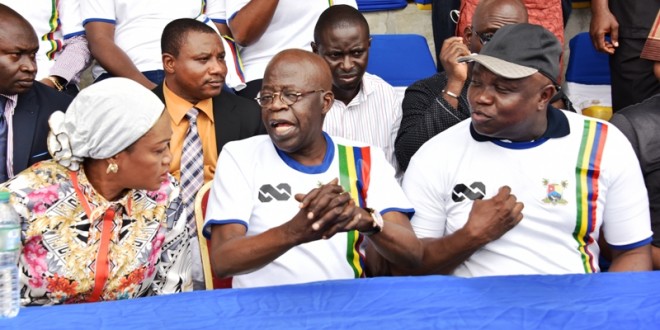 Pics from Novelty football match as Asiwaju Tinubu clocks 64