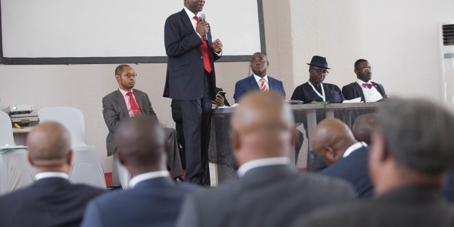 PICTURES: FASHOLA AT THE 56TH ANNUAL GENERAL MEETING OF THE NBA IN PORT HARCOURT