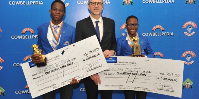 OGUN STUDENTS WIN 2016 COWBELLPEDIA COMPETITION IN A THRILLING FINAL ‘BATTLE