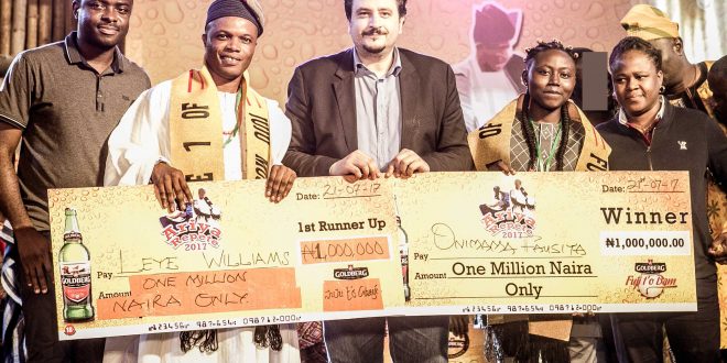 ONIMAMA FAUSIYA AND LEYE WILLIAMS CLINCH ARIYA REPETE 2017 GRAND PRIZES