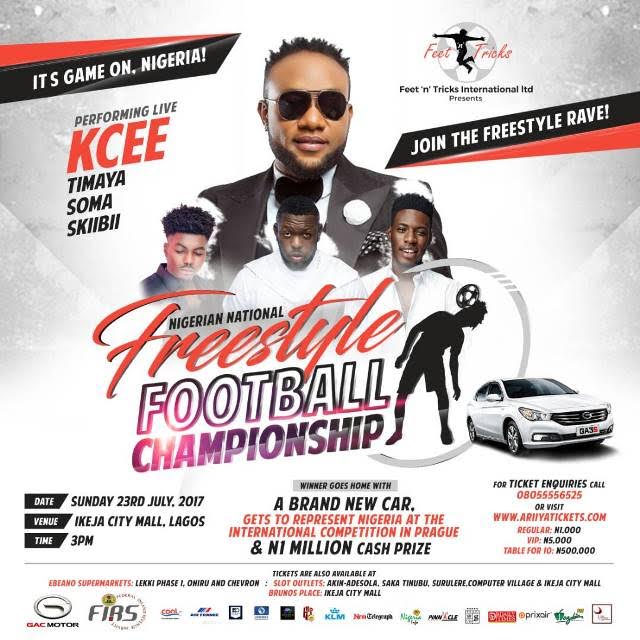 keja City Mall hosts Maiden Edition of Nigerian National Freestyle Football Championship on Sunday