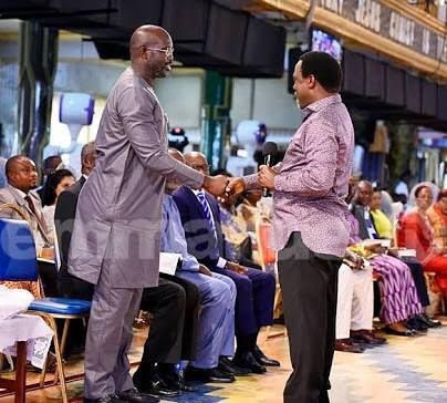 Liberian Election: George Weah Visits Synagogue For Prayers Ahead Of Nov. 7 Run Off