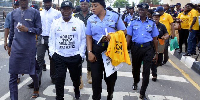 RedAce, Ambode, Others walk to end Sexual, Domestic Violence.