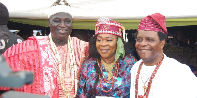 Timi of Ede honours Princess Bajowa with Yeye Oge title, as Ooni, Alaafin grace ocassion