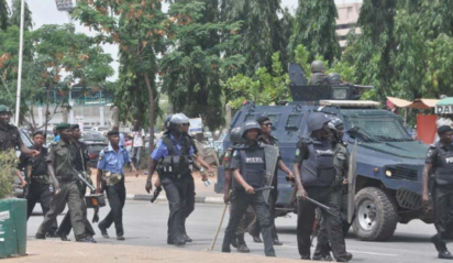 Policemen protest in Borno prevent students, teachers from classes