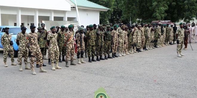 Shettima meets 103 soldiers enlisted from Civilian JTF