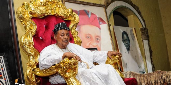 BY GOD’S GRACE, I’LL BE WITH YOU IN ABUJA FOR YOUR INAUGURATION AS HOUSE OF REPS. MEMBER,” ALAAFIN OYO ASSURES SHINA PELLER