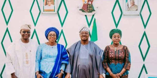 History made in Oyo state as Gov Ajimobi swears in first female chief judge and first female chairman of Subeb