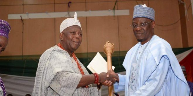 Governor Ahmed Presents Staffs of Office to Nineteen Traditional Rulers