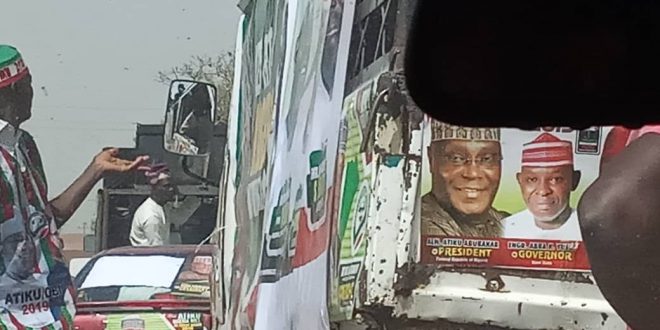 Kannywood stars hit the Road for Atiku in kano