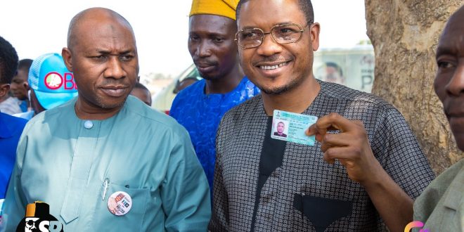 SHINA PELLER GETS HIS PVC, SETS TO VOTE AND BE VOTED FOR