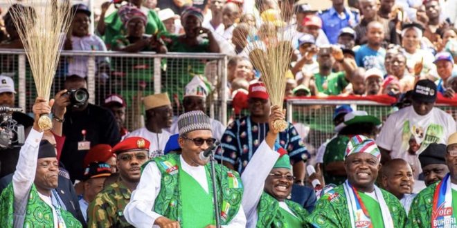 AJIMOBI CONGRATULATES BUHARI, SEEKS SUPPORT FOR APC GOVERNORSHIP, ASSEMBLY CANDIDATES