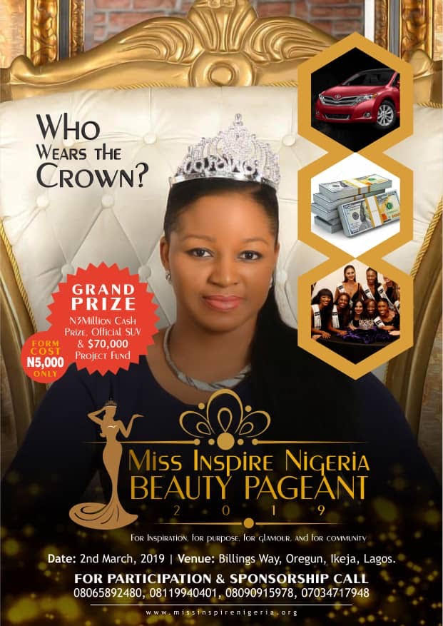 Aisha Buhari, Michelle Obama To Receive Special Recognition Awards At Miss Inspire Nigeria Beauty Pageant 2019 In Lagos