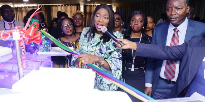 PICTURES: WIFE OF LAGOS STATE GOVERNOR, BOLANLE AMBODE INSPECTS AND HANDOVER 32 NEO-NATAL INCUBATORS AND SIX BIRTHING SUITES TO GENERAL HOSPITALS IN THE STATE ON TUESDAY, APRIL 2, 2019