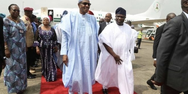 Buhari arrives in Lagos on working visit