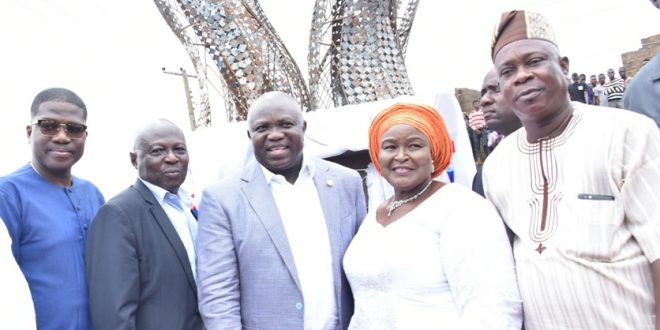 PICTURES: GOV AMBODE COMMISSIONS AGRIC ACCESS ROAD,EGAN, FLAG OFF EGAN-AYOBO LINK BRIDGE AND UNVEILS LAGOS THEATRE, IGANDO ON WEDNESDAY, MAY 15, 2019