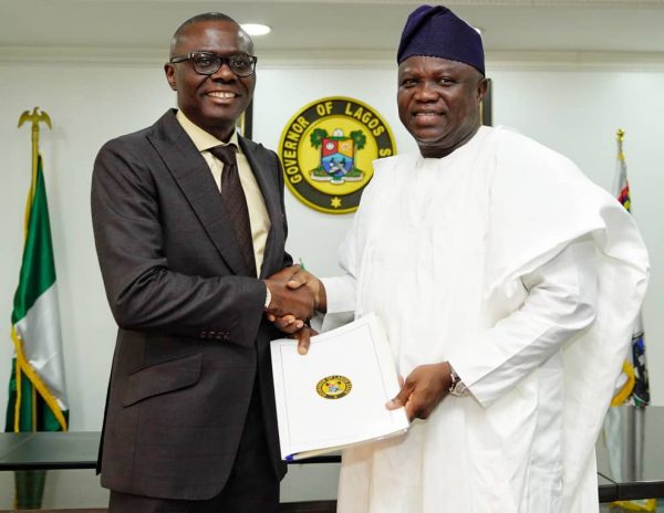 Ambode hands over to Sanwo-Olu ahead of inauguration