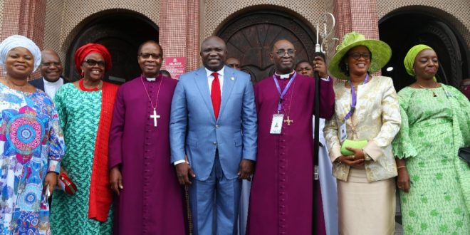 PICTURES: GOV AMBODE ATTENDS OPENING OF 34TH SYNOD OF THE DIOCESE OF LAGOS CHURCH OF NIGERIA AT OUR SAVIOUR’S CHURCH, ONIKAN ON MONDAY, MAY 6, 2019