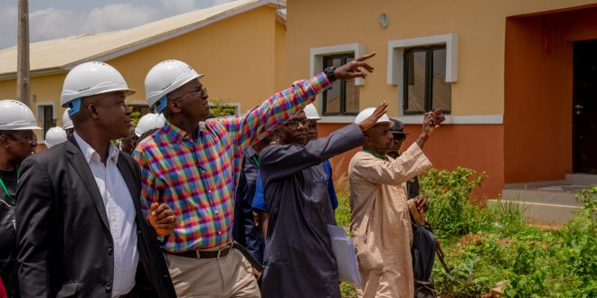 PICTURES: FASHOLA INSPECTS FEDERAL GOVERNMENT INFRASTRUCTURE PROJECTS IN ILORIN, KWARA STATE