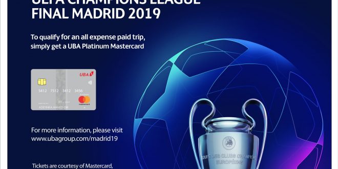 UBA Mastercard Holders To Win All Expense Paid Trip To June 1 Finals