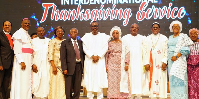 PHOTO NEWS: GOV. SANWO-OLU ATTENDS CAN INTERDENOMINATIONAL THANKSGIVING SERVICE AT DEEPER LIFE CHURCH HEADQUARTERS, GBAGADA ON SUNDAY, JUNE 16, 2019