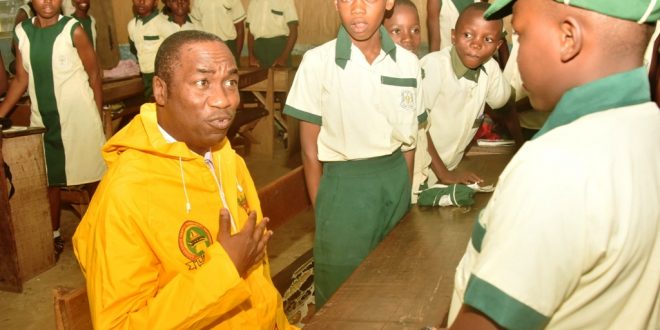 PHOTO NEWS: GOV. SANWO-OLU INSPECTION TOUR OF PRIMARY SCHOOLS IN THE STATE ON MONDAY, JULY 1, 2019