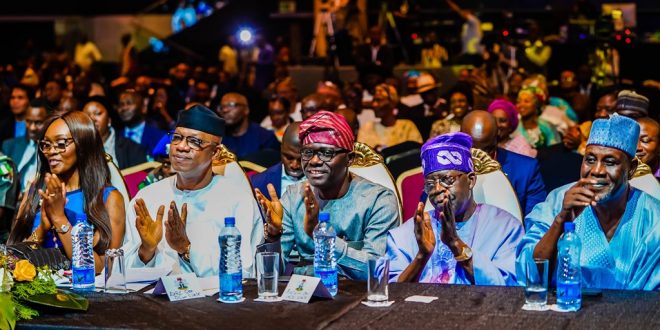 PHOTO NEWS: VICE PRESIDENT OSINBAJO, GOV. SANWO-OLU, ASIWAJU TINUBU ATTEND BOOK LAUNCH IN COMMEMORATION OF CHIEF OSOBA’S 80TH BIRTHDAY AT EKO HOTELS AND SUITES, V.I, ON MONDAY, JULY 8, 2019