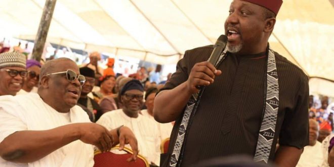 Okorocha and Sen Mustapha leads digintaries to Sen Kashamu mum burial