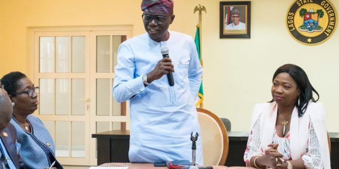 PHOTO NEWS: GOV. SANWO-OLU MEETS WITH CHAIRMAN, NIGERIAN DIASPORA COMMISSION, HON. ABIKE DABIRI-EREWA AT LAGOS HOUSE, MARINA