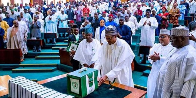 Pics President Buhari presents 2020 budget